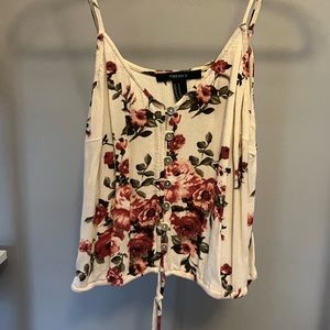 Floral Crop Tank